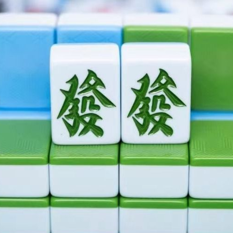 Blue and green, mahjong number 40, 144